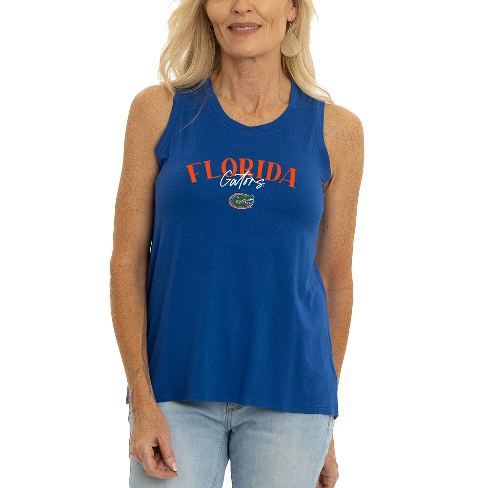 Women's Royal Florida Gators Hannah High Neck Tank Top
