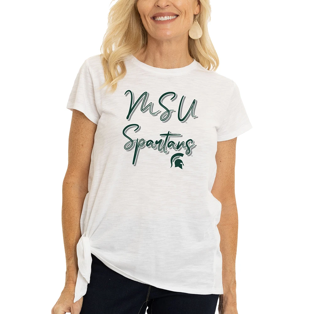 Women's White Michigan State Spartans Sophie T-Shirt