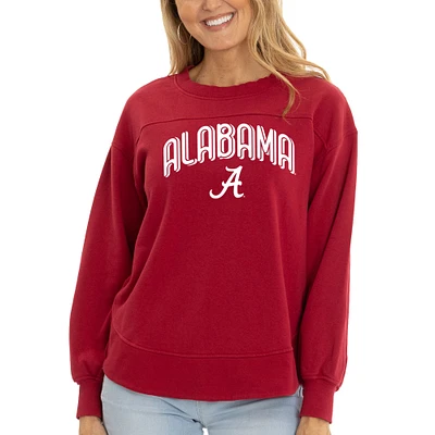 Women's Crimson Alabama Tide Yvette Pullover Sweatshirt