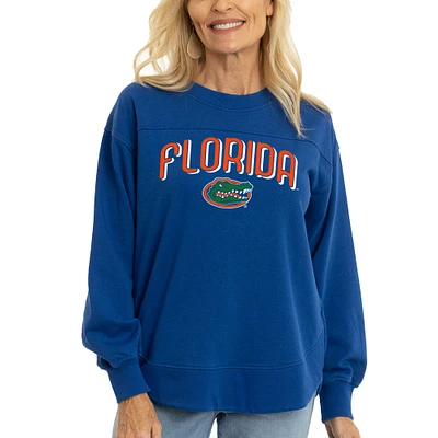 Women's Royal Florida Gators Yvette Pullover Sweatshirt
