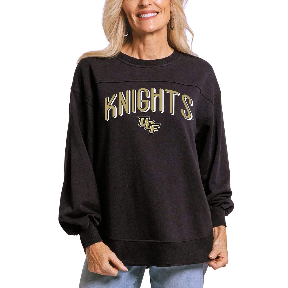 Women's Black UCF Knights Yvette Pullover Sweatshirt