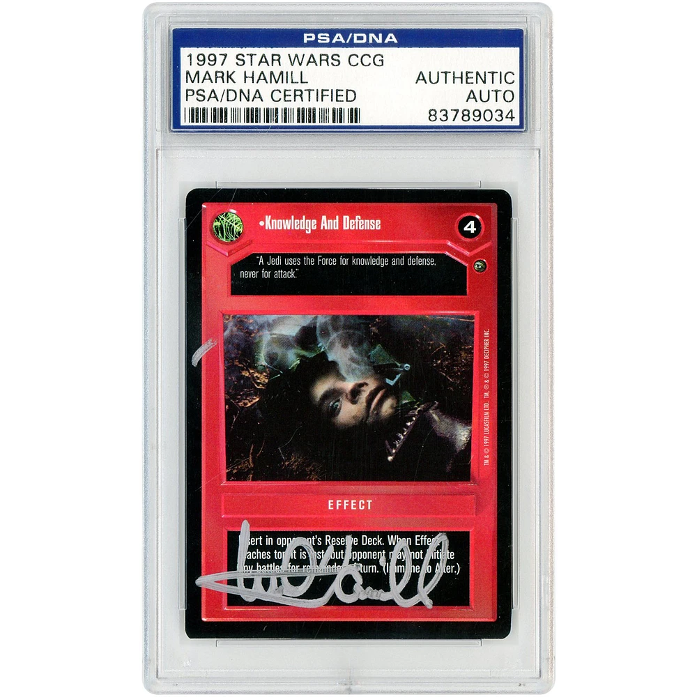 Mark Hamill Star Wars Autographed 1997 CCG #4 PSA Authenticated Card