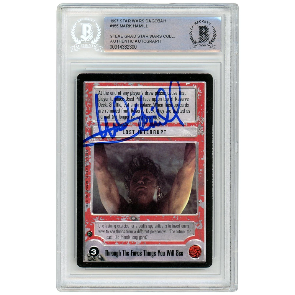 Mark Hamill Star Wars Autographed 1997 CCG Dagobah #155 BAS Authenticated Card - The Steve Grad Collection
