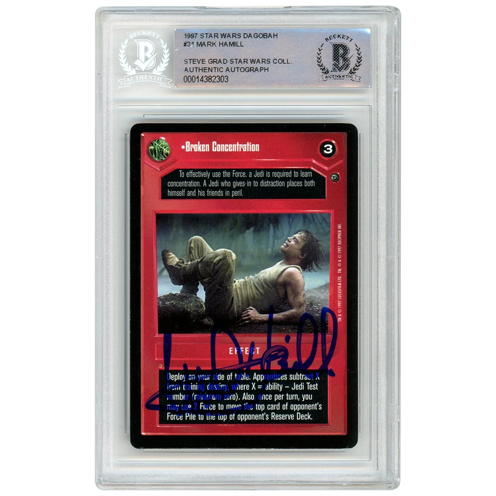 Mark Hamill Star Wars Autographed 1997 Topps CCG #31 BAS Authenticated Authentic Card - The Steve Grad Collection