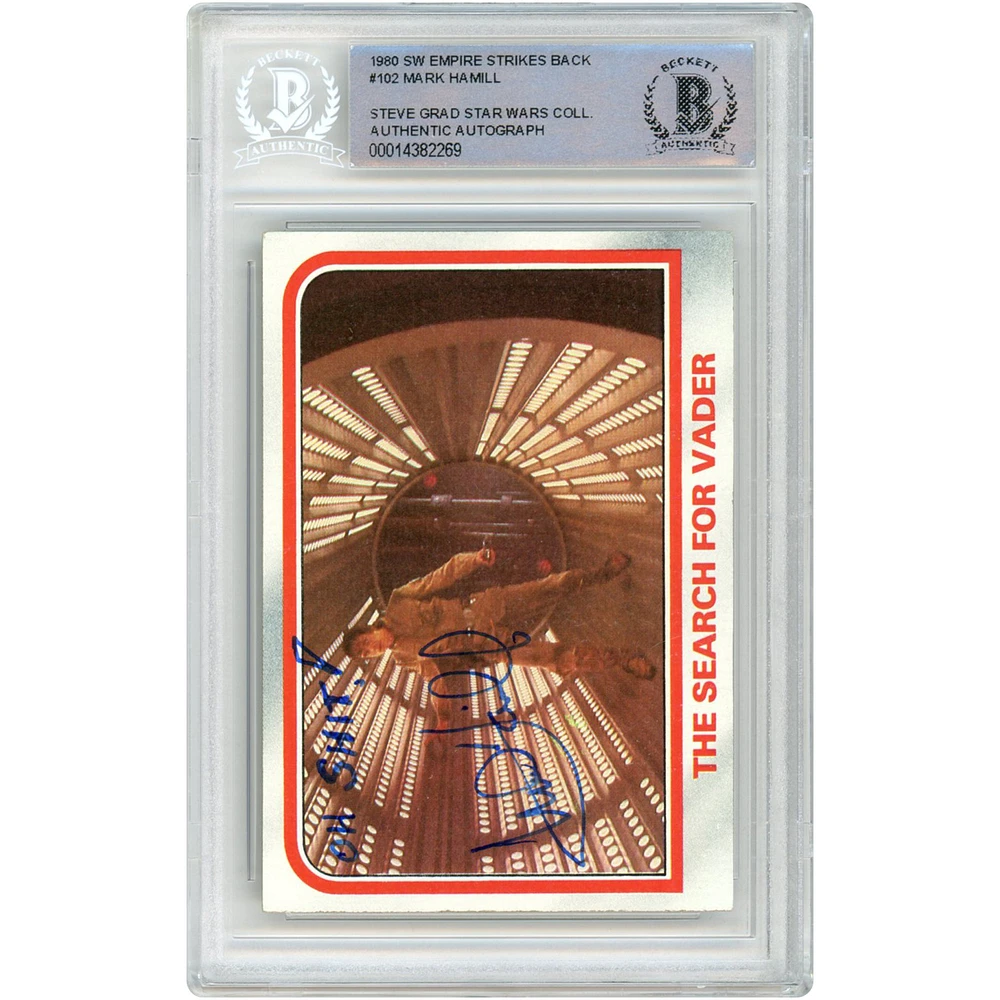 Mark Hamill Autographed 1980 Topps The Empire Strikes Back #102 BAS Authenticated Card with "Oh S---!" Inscription