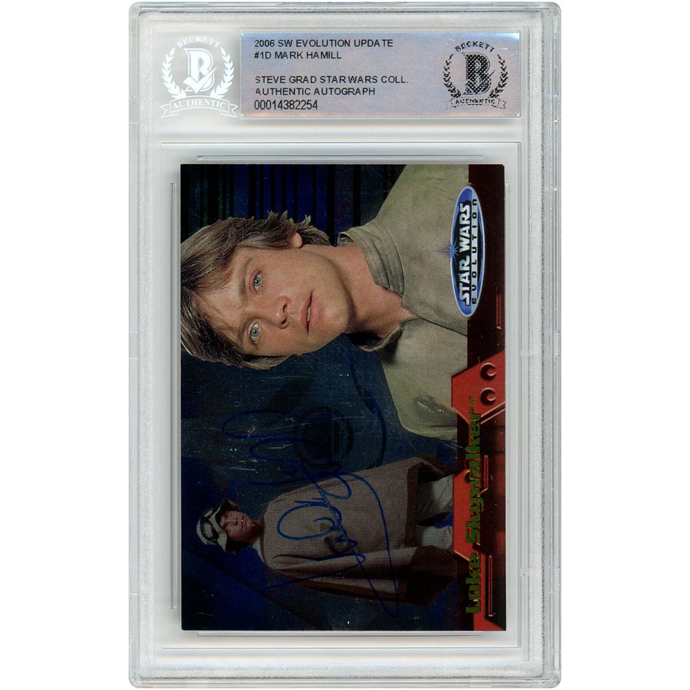 Mark Hamill Star Wars Autographed 2006 Topps Evolution Update #1D BAS Authenticated Card - The Steve Grad Collection