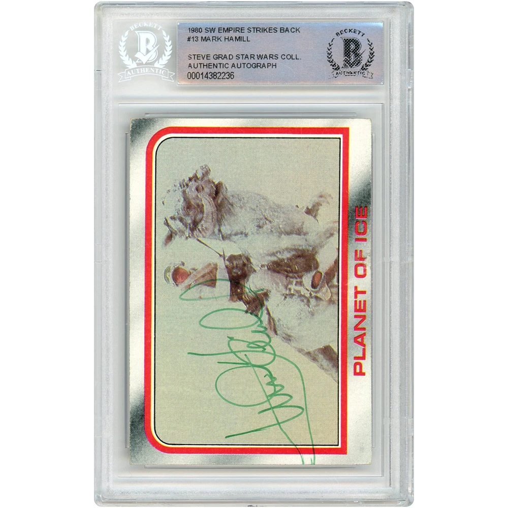 Mark Hamill Autographed 1980 Topps The Empire Strikes Back #13 BAS Authenticated Card