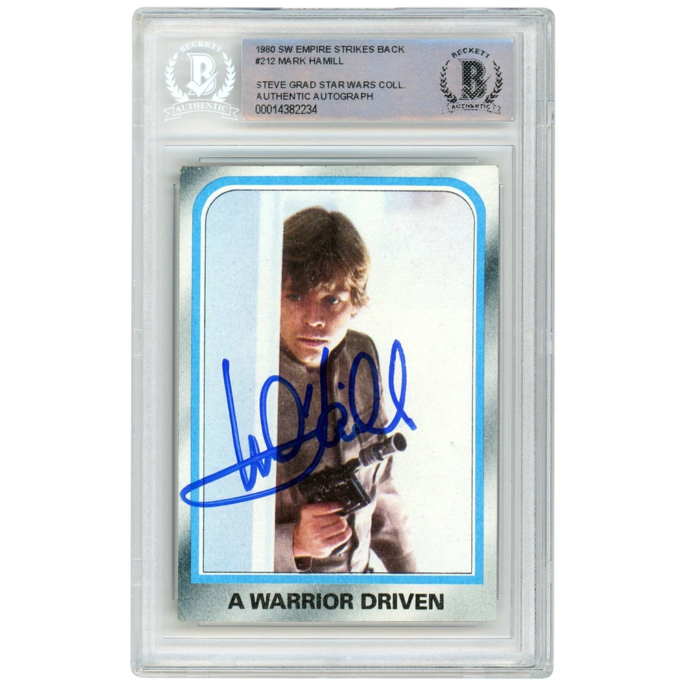 Mark Hamill Autographed 1980 Topps The Empire Strikes Back #212 BAS Authenticated Card