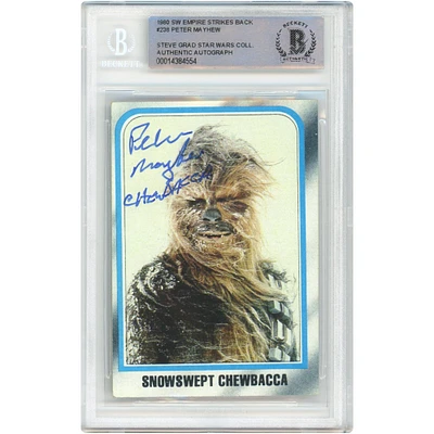 Peter Mayhew Star Wars Autographed 1980 Topps The Empire Strikes Back #238 BAS Authenticated Card with "Chewbacca" Inscription - The Steve Grad Collection
