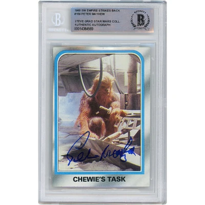 Peter Mayhew Star Wars Autographed 1980 Topps The Empire Strikes Back #159 BAS Authenticated Card