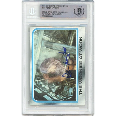 Peter Mayhew Star Wars Autographed 1980 Topps The Empire Strikes Back #180 BAS Authenticated Card - The Steve Grad Collection