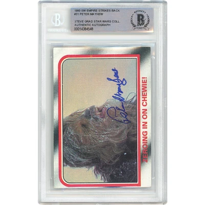 Peter Mayhew Star Wars Autographed 1980 Topps The Empire Strikes Back #31 BAS Authenticated Card - The Steve Grad Collection
