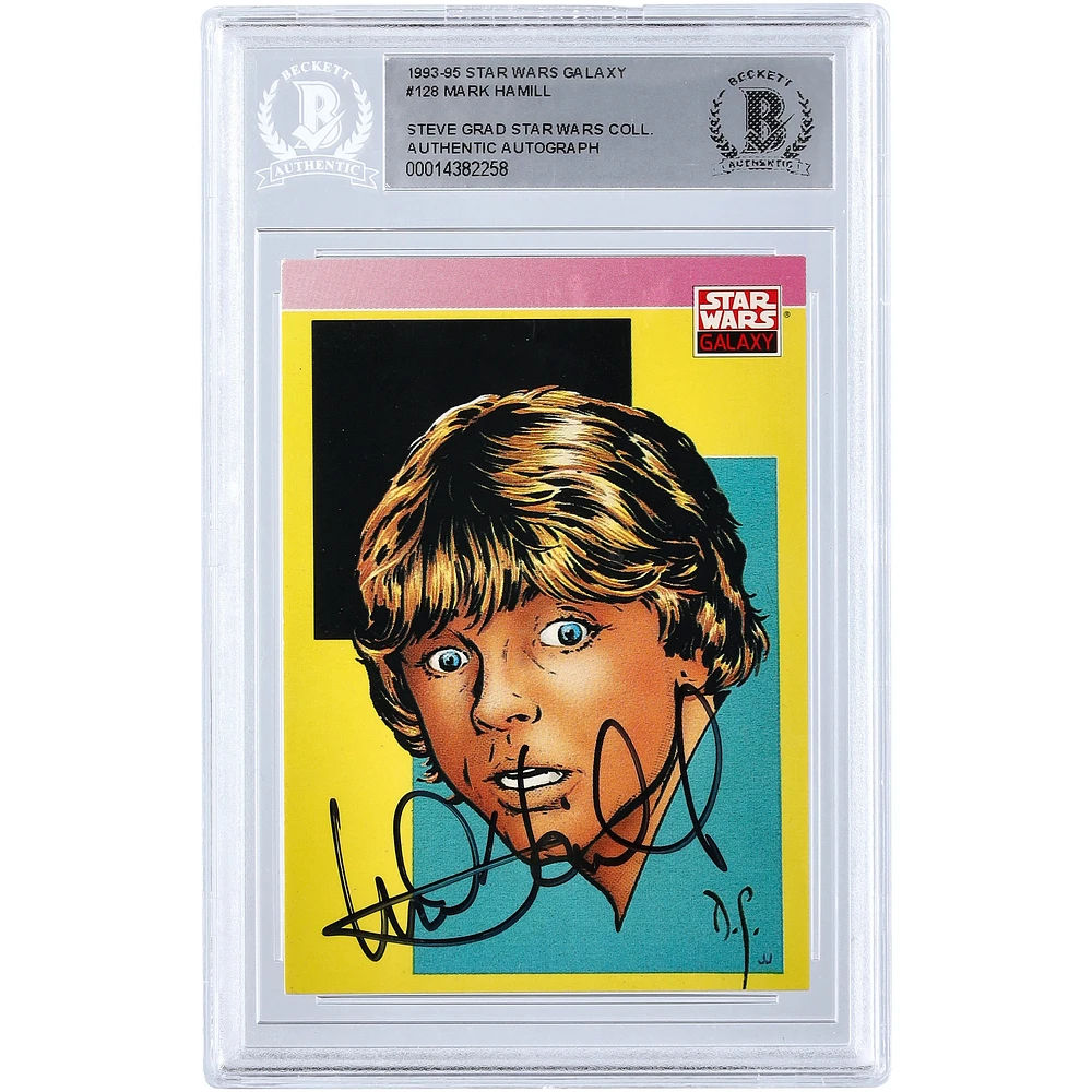 Mark Hamill Star Wars Autographed 1993-95 Topps Galaxy #128 BGS Authenticated Card