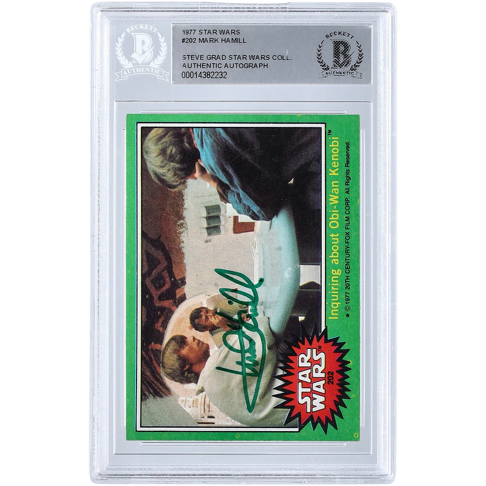Mark Hamill Autographed 1977 Topps Star Wars #202 BGS Authenticated Card