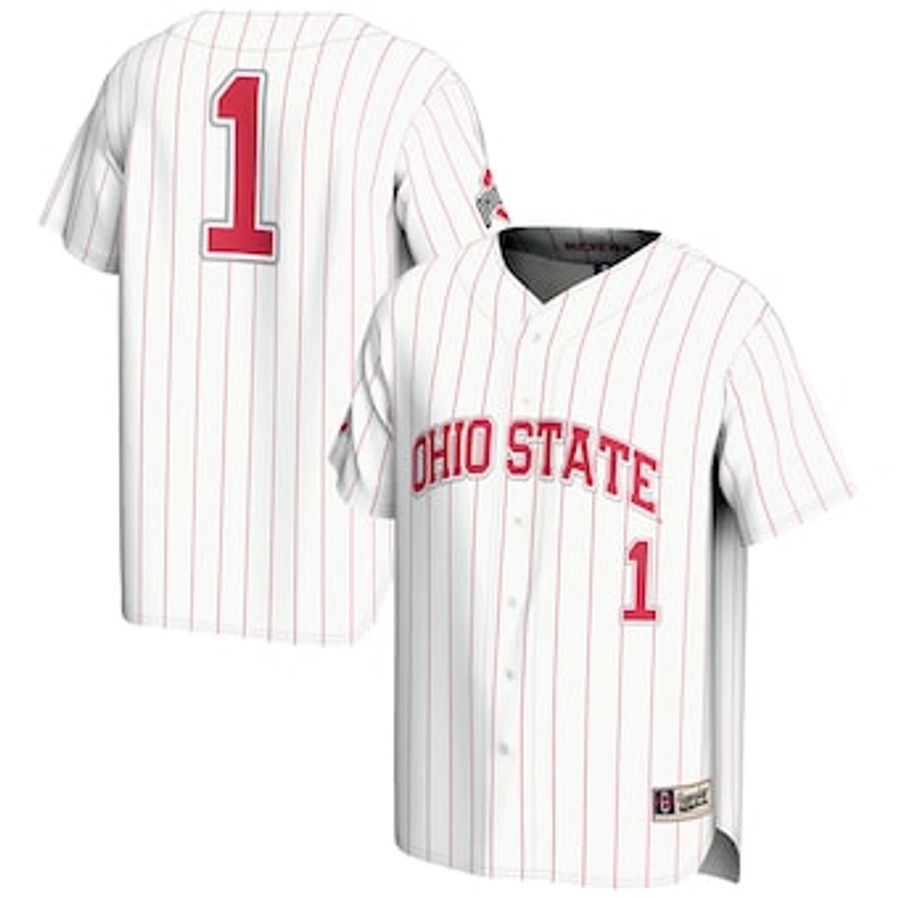 Men's GameDay Greats #1 Ohio State Buckeyes Lightweight Baseball Jersey