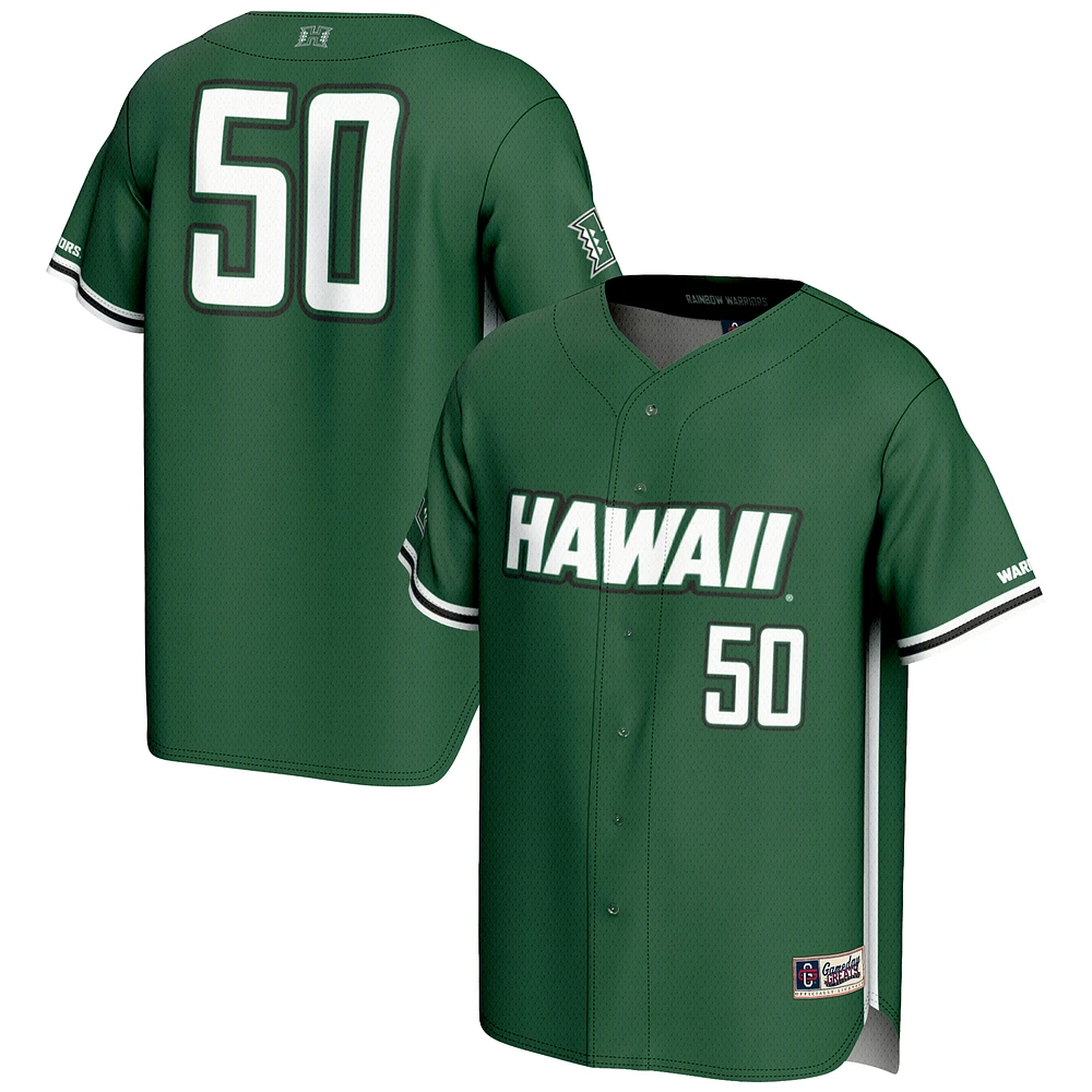 Youth GameDay Greats #1 Hawaii Rainbow Warriors Lightweight Baseball Jersey
