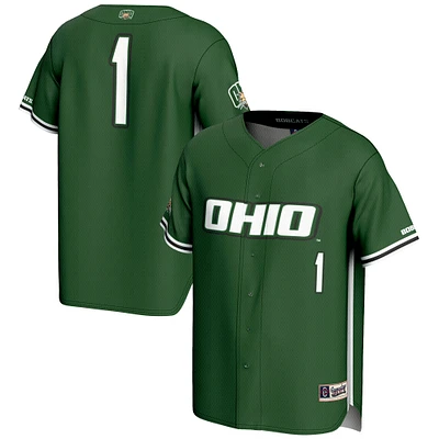 Youth GameDay Greats #1 Green Ohio Bobcats Lightweight Baseball Jersey