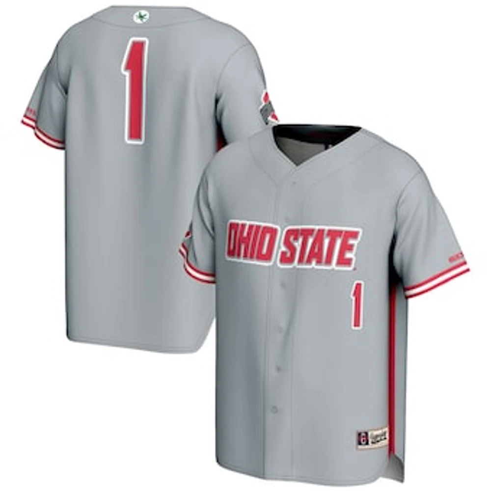 Men's GameDay Greats #1 Ohio State Buckeyes Lightweight Baseball Jersey