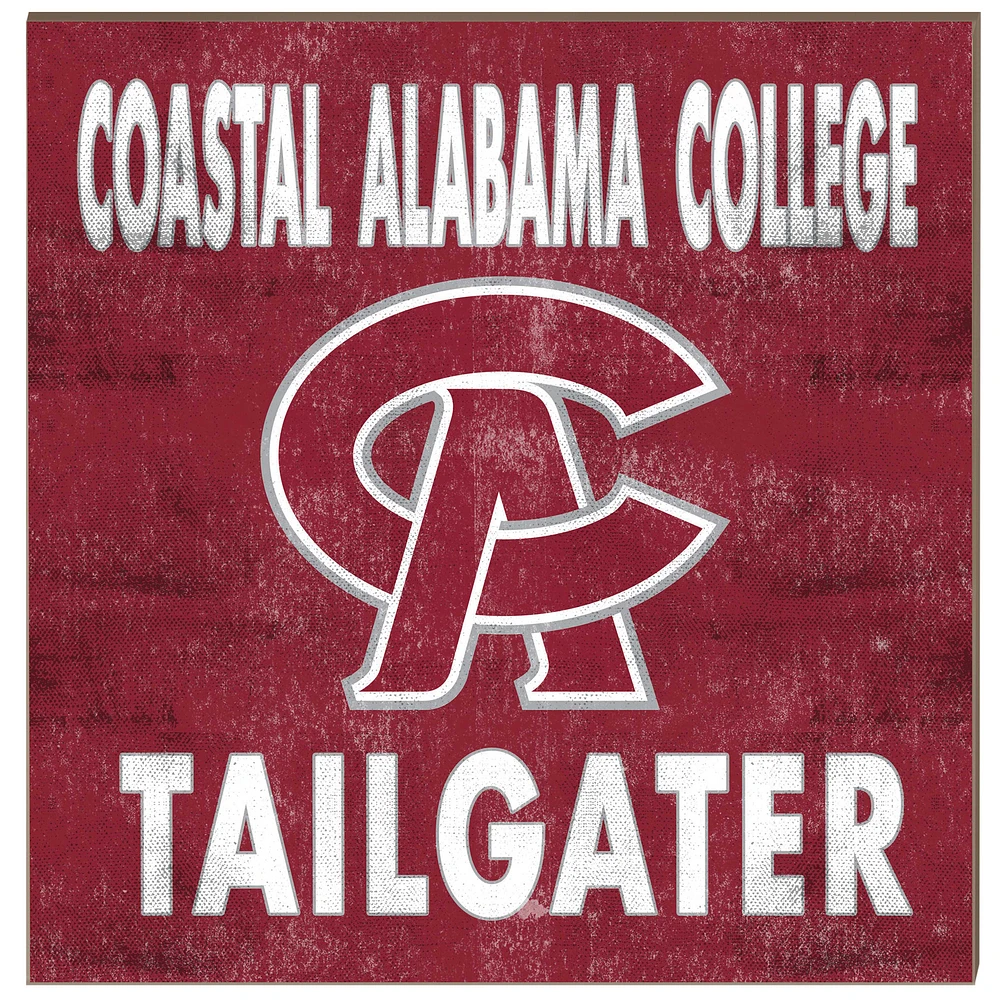 Coastal Alabama Community College 10" x 10" Team Color Tailgater Sign