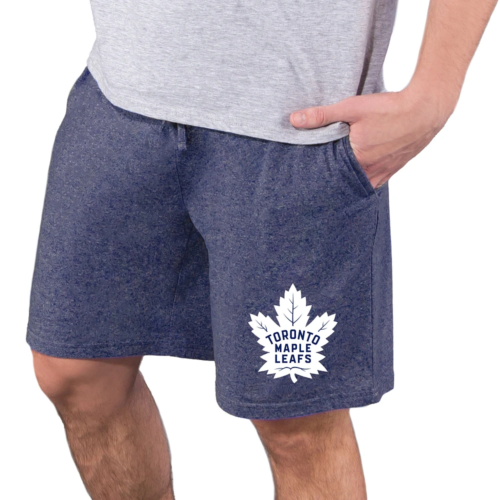 Men's Concepts Sport Navy Toronto Maple Leafs Quest Knit Jam Shorts