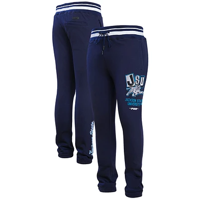 Men's Pro Standard Navy Jackson State Tigers Homecoming Fleece Sweatpants