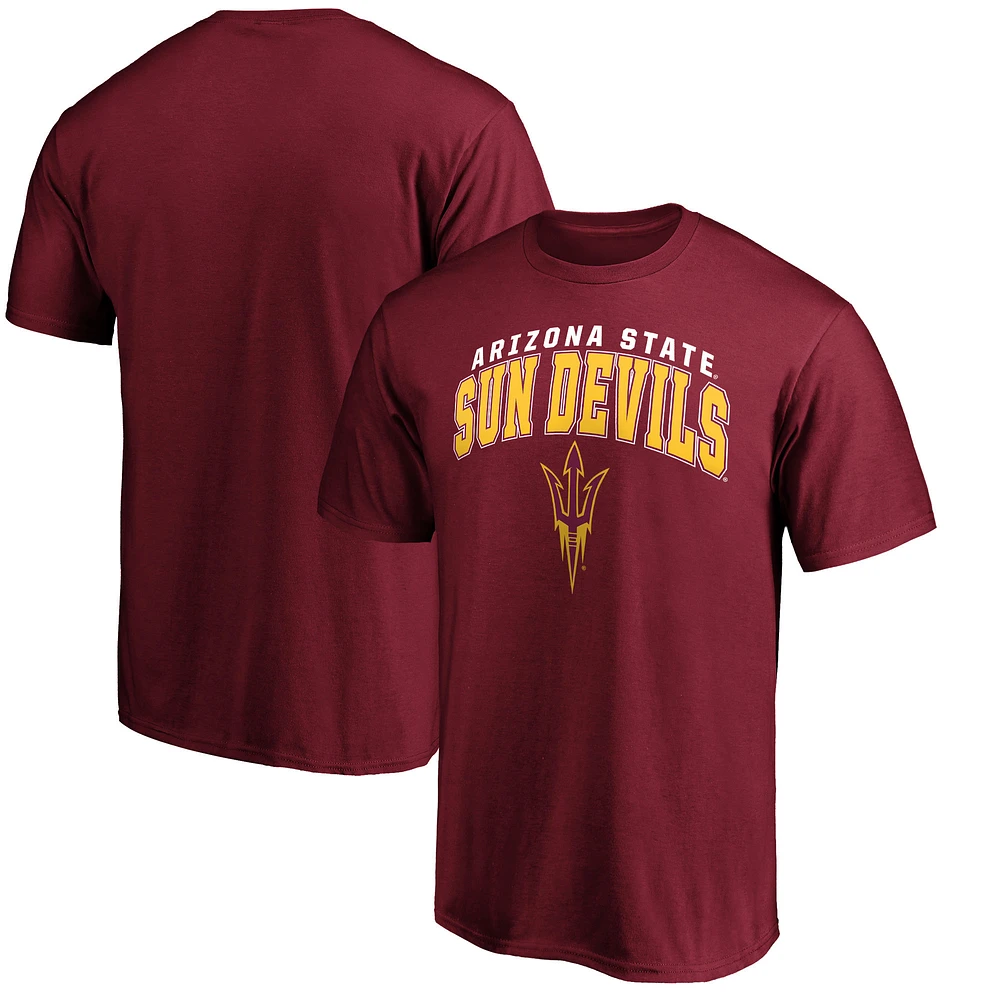 Men's Maroon Arizona State Sun Devils Steady T-Shirt