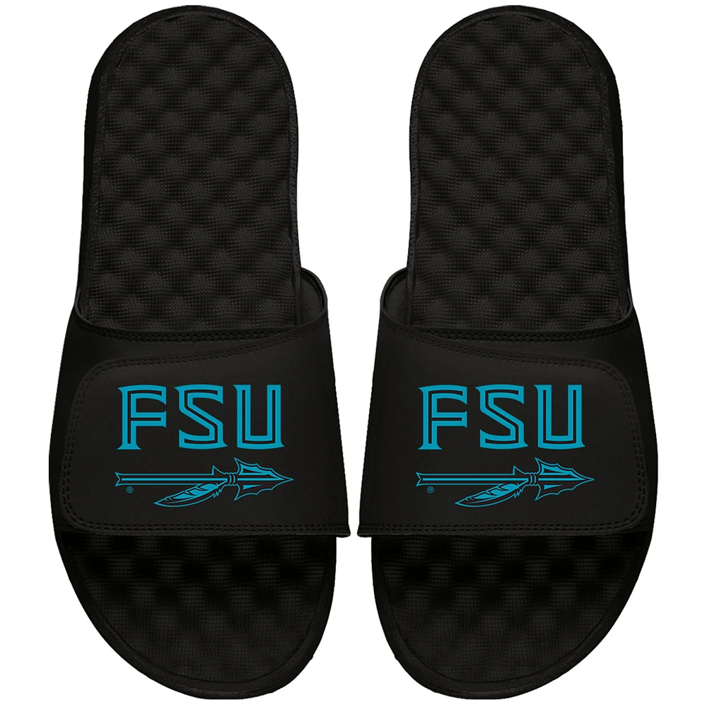 Youth ISlide Black Florida State Seminoles Heritage Wordmark Slide Sandals