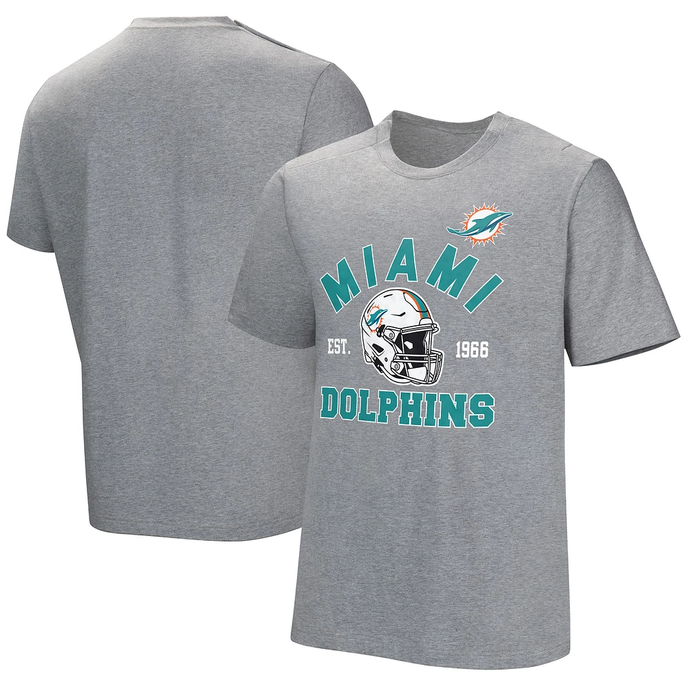 Men's Gray Miami Dolphins Tackle Adaptive T-Shirt