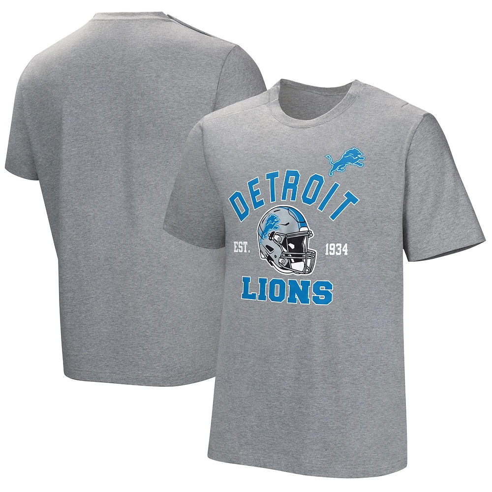 Men's Gray Detroit Lions Tackle Adaptive T-Shirt