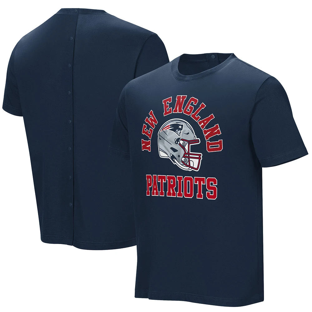 Men's Navy New England Patriots Field Goal Assisted T-Shirt