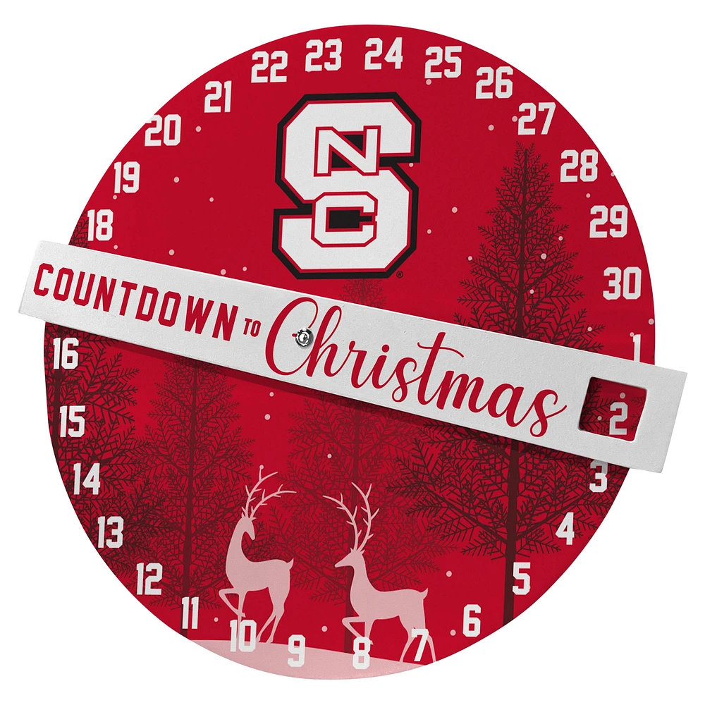 Pegasus NC State Wolfpack Countdown to Christmas Wall Sign