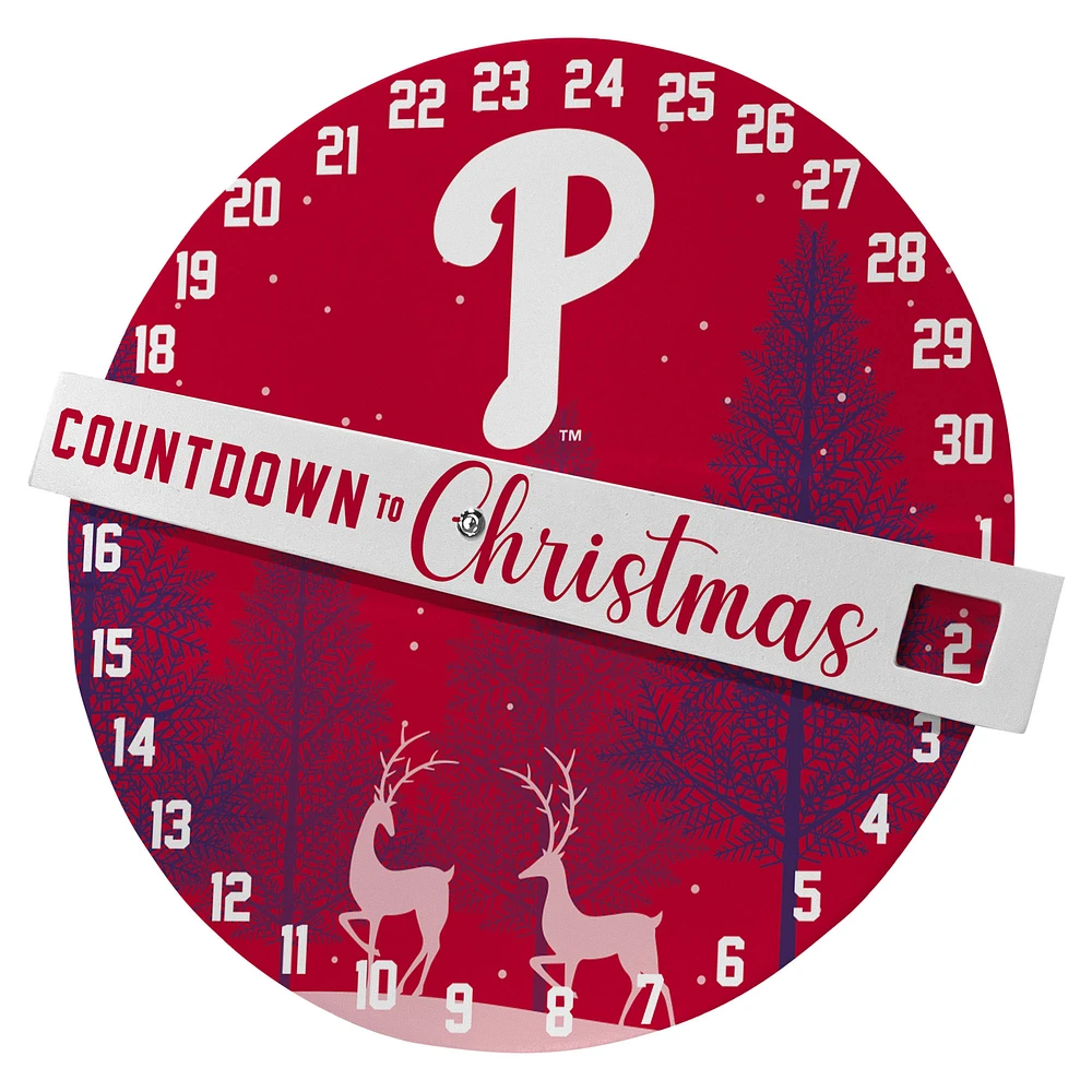 Pegasus Philadelphia Phillies Countdown to Christmas Wall Sign