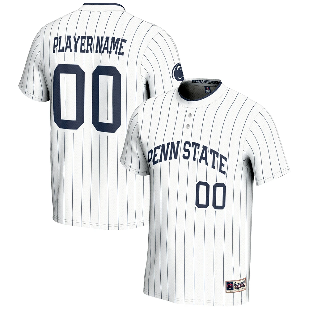 Youth GameDay Greats White Penn State Nittany Lions NIL Pick-A-Player Lightweight Softball Jersey