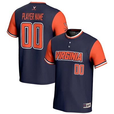 Youth GameDay Greats Navy Virginia Cavaliers NIL Pick-A-Player Lightweight Softball Jersey