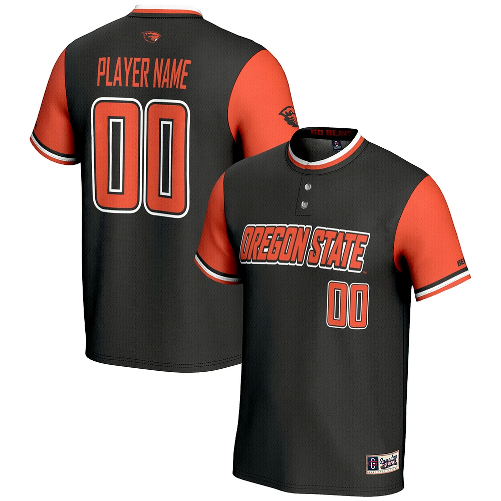 Unisex GameDay Greats Black Oregon State Beavers NIL Pick-A-Player Lightweight Softball Jersey
