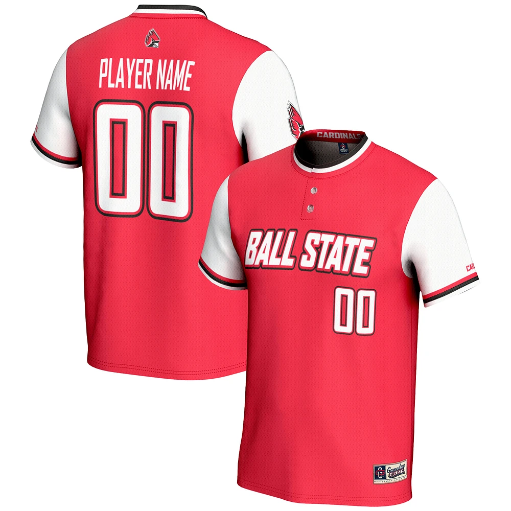 Unisex GameDay Greats Ball State Cardinals NIL Pick-A-Player Lightweight Softball Jersey