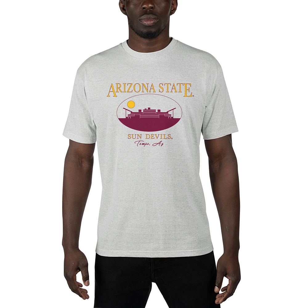 Men's Uscape Apparel Gray Arizona State Sun Devils Sustainable Renew T-Shirt
