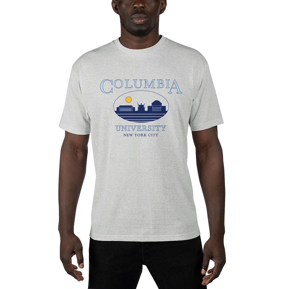 Men's Uscape Apparel Gray Columbia University Sustainable Renew T-Shirt