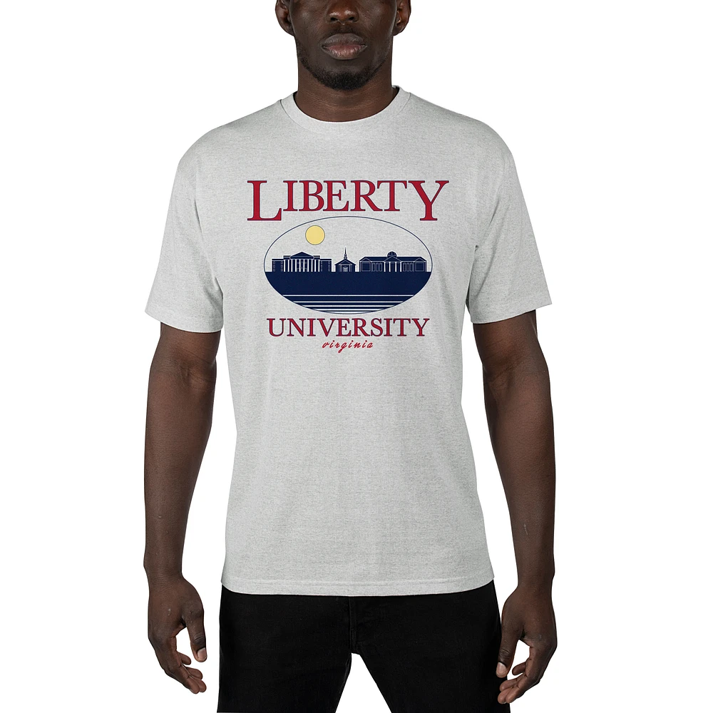 Men's Uscape Apparel Gray Liberty Flames Sustainable Renew T-Shirt