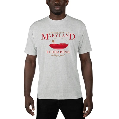 Men's Uscape Apparel Gray Maryland Terrapins Sustainable Renew T-Shirt
