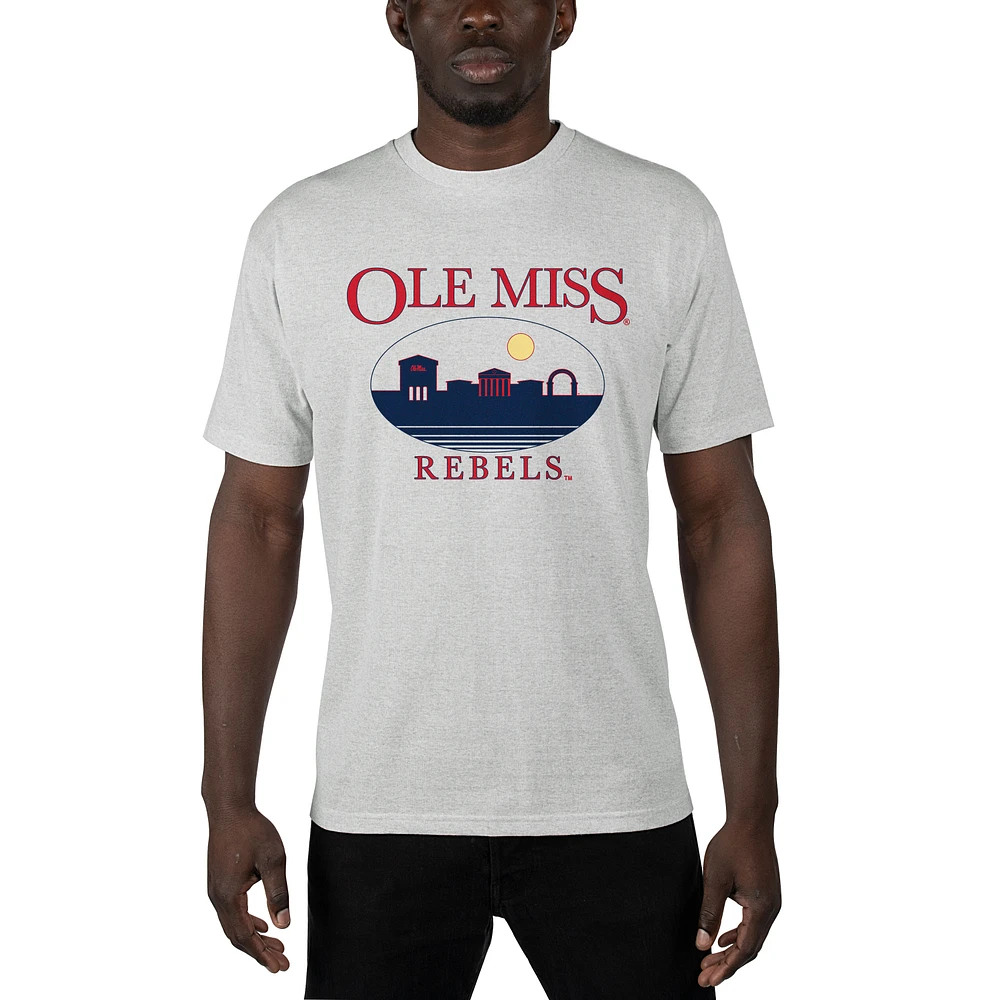 Men's Uscape Apparel Gray Ole Miss Rebels Sustainable Renew T-Shirt