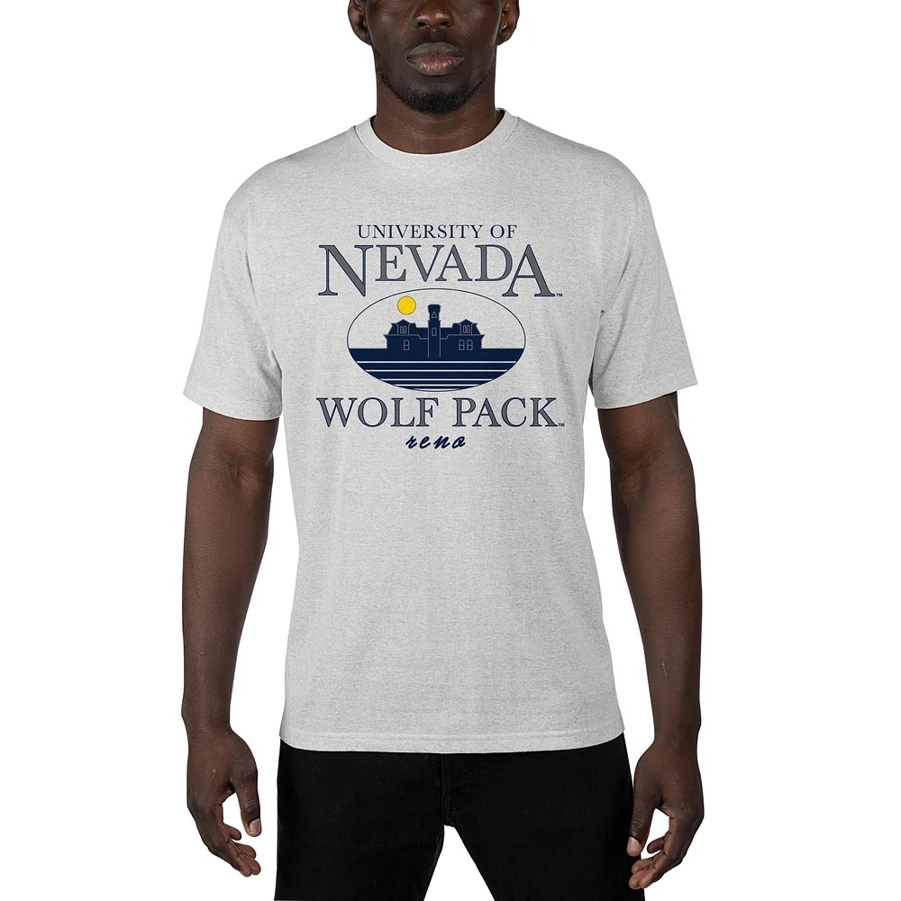 Men's Uscape Apparel Gray Nevada Wolf Pack Sustainable Renew T-Shirt
