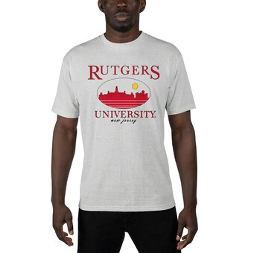 Men's Uscape Apparel Gray Rutgers Scarlet Knights Sustainable Renew T-Shirt