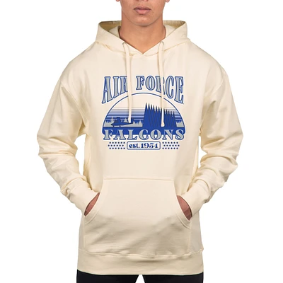 Men's Uscape Apparel Oatmeal Air Force Falcons Pullover Hoodie
