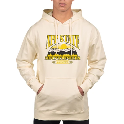 Men's Uscape Apparel Oatmeal Appalachian State Mountaineers Pullover Hoodie