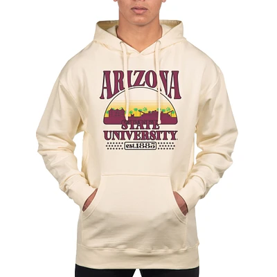 Men's Uscape Apparel Oatmeal Arizona State Sun Devils Pullover Hoodie