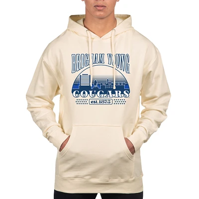 Men's Uscape Apparel Oatmeal BYU Cougars Pullover Hoodie