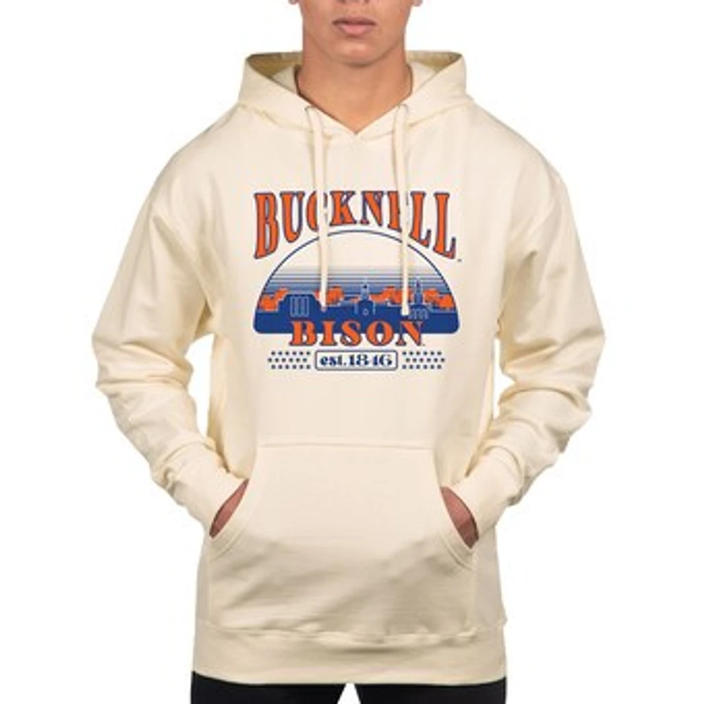 Men's Uscape Apparel Oatmeal Bucknell Bison Pullover Hoodie