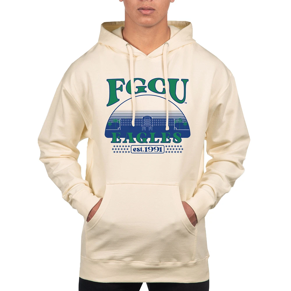 Men's Uscape Apparel Oatmeal Florida Gulf Coast Eagles Pullover Hoodie