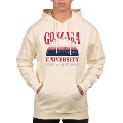 Men's Uscape Apparel Oatmeal Gonzaga Bulldogs Pullover Hoodie